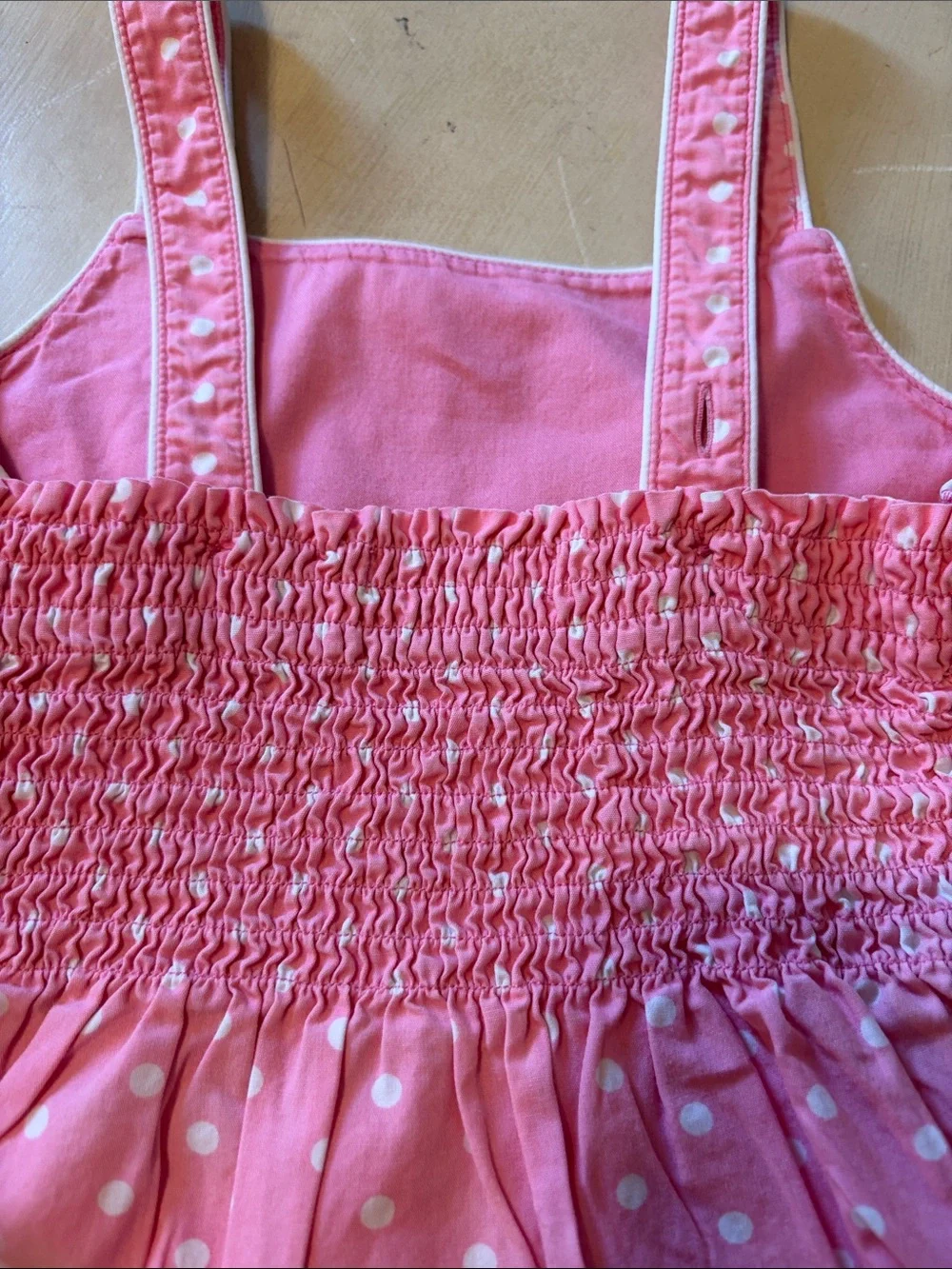 Gymboree Pink Polka Dot Tank Top Adjustable Straps Size 4